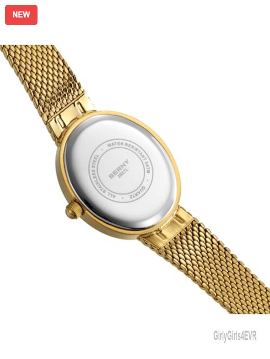Elegant Oval Analog Quartz Watch, 3ATM Water Resistant  display picture 1